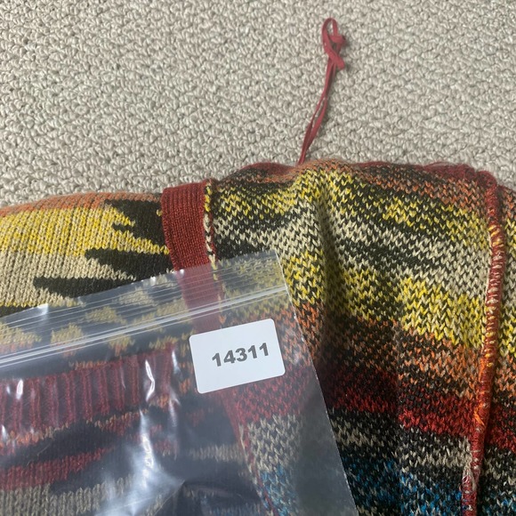 American Eagle Womens Sweater Size XS/S Multicolor Aztec Cardigan Vest Fringe - Picture 10 of 10